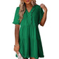 💃2026 Summer Hot Sale 49% OFF🌈Women's V Neck Ruffle Casual A-Line Flowy Swing Shift Dress
