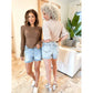 💖Limited Time Sale 50% Off🩳High Rise Frayed Hem Cut Off Jean Shorts