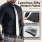 🎉Hot Sale 49% OFF🎉Men's Silky Wrinkle Resistant Solid Color Stretch Shirt