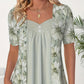 Women's Irregular Floral Patchwork Top