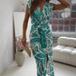 🔥LAST DAY SALE 60% OFF 🌸🌟2025 Sleeveless Print Slit Skirt ✨ Personality Print + Slit Design