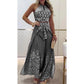⏰LAST DAY! 50% OFF💥Women’s Retro Ethnic Halter Top & Wide Leg Pants Set