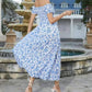 👗Summer Sale 50% OFF🌹Women's Elegant Floral Off-Shoulder Dress