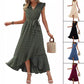 Women's Fashion V-Neck Ruffle Dresses