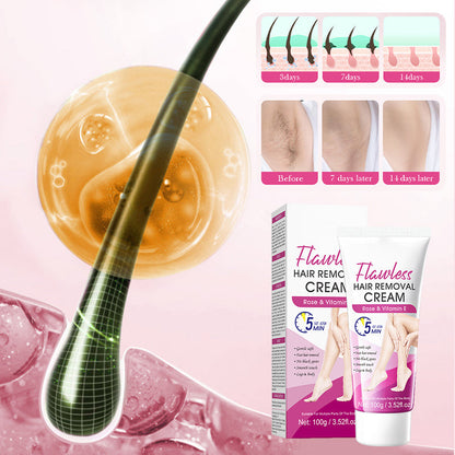 🔥LIMITED SALE - BUY 2 GET 1 FREE(each £4.33)!!🔥Flawless & Gentle Hair Removal Cream