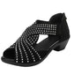 🔥Last Day Promotion 60% OFF-Women's Retro Open Toe Thick Heel Sandals