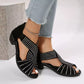 🔥Last Day Promotion 60% OFF-Women's Retro Open Toe Thick Heel Sandals
