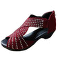 🔥Last Day Promotion 60% OFF-Women's Retro Open Toe Thick Heel Sandals