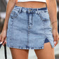 💖LAST DAY SALE 60% OFF💖Women's High Waisted Slit Denim Short Skirts