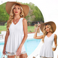 ⏰Hot Sale 50%!🚀Buy 2 get 5% off🎁Women’s Casual V-Neck Floral Ruffles Sleeveless Top