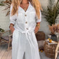 🎁LAST DAY SALE 49% OFF🔥🌸Women's Solid Color Loose Short-Sleeve Shirt & Wide-Leg Pants 2-Piece Set