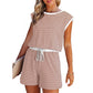 🎁Last Day Sale 49% OFF🔥Women's striped top with long sleeves Shorts 2-piece set
