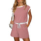 🎁Last Day Sale 49% OFF🔥Women's striped top with long sleeves Shorts 2-piece set