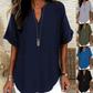 💥Last Day Special Sale 50% OFF💝✨Fashion Loose Solid Color Short Sleeve Top