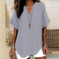 💥Last Day Special Sale 50% OFF💝✨Fashion Loose Solid Color Short Sleeve Top