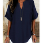 💥Last Day Special Sale 50% OFF💝✨Fashion Loose Solid Color Short Sleeve Top