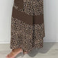 💥Last Day Special Sale 50% OFF💝👗Women's Leopard Print Tie Neck Sleeveless Long Dresses