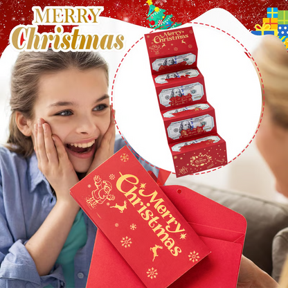 🎁💝70% OFF!!!-Ready for Christmas!🎄✉️Christmas Cash Gift Card Holder with Santa Envelope with 6 Slots, 🎅Merry Christmas Money Gift for Family Friends