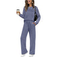 🔥LAST DAY SALE 70% OFF👍✨Women's Crew Neck Top & Drawstring Pants Set
