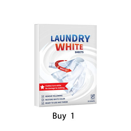 💥Deep Cleaning Laundry Whitening Sheets ✨Powerful Stain Remover Brightening Fabric Laundry Cleaning Sheets