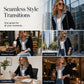 ⌛⏰Last Day 50% OFF🎁🧥Women's Elegant Denim Spliced Ribbed Knit Coat