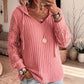 🔥LAST DAY SALE ONLY￡15.99!!🌿Women's Chic Lace Sleeve Hooded Sweater